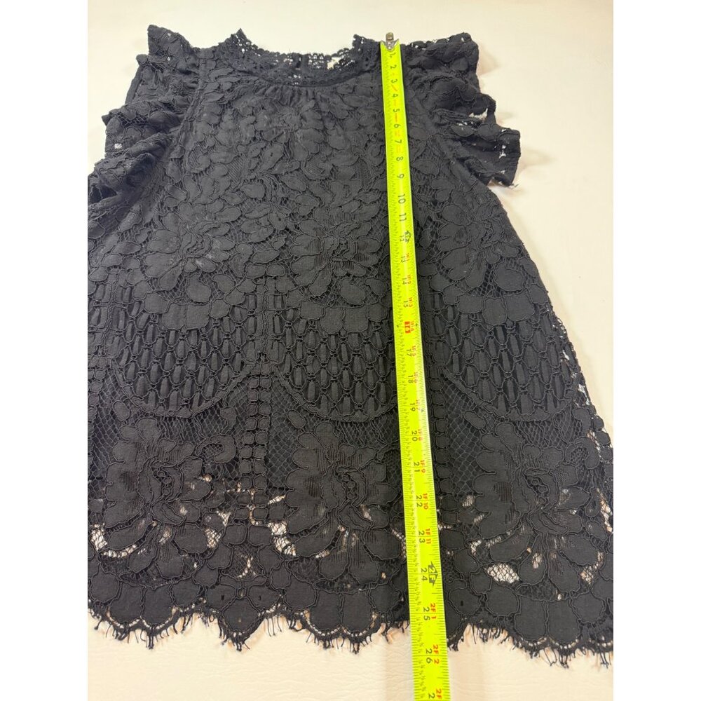 Sweet Lovely By Jen Womens Black Lace Sleeveless Mini Dress L (bin JJ166) - Picture 7 of 8